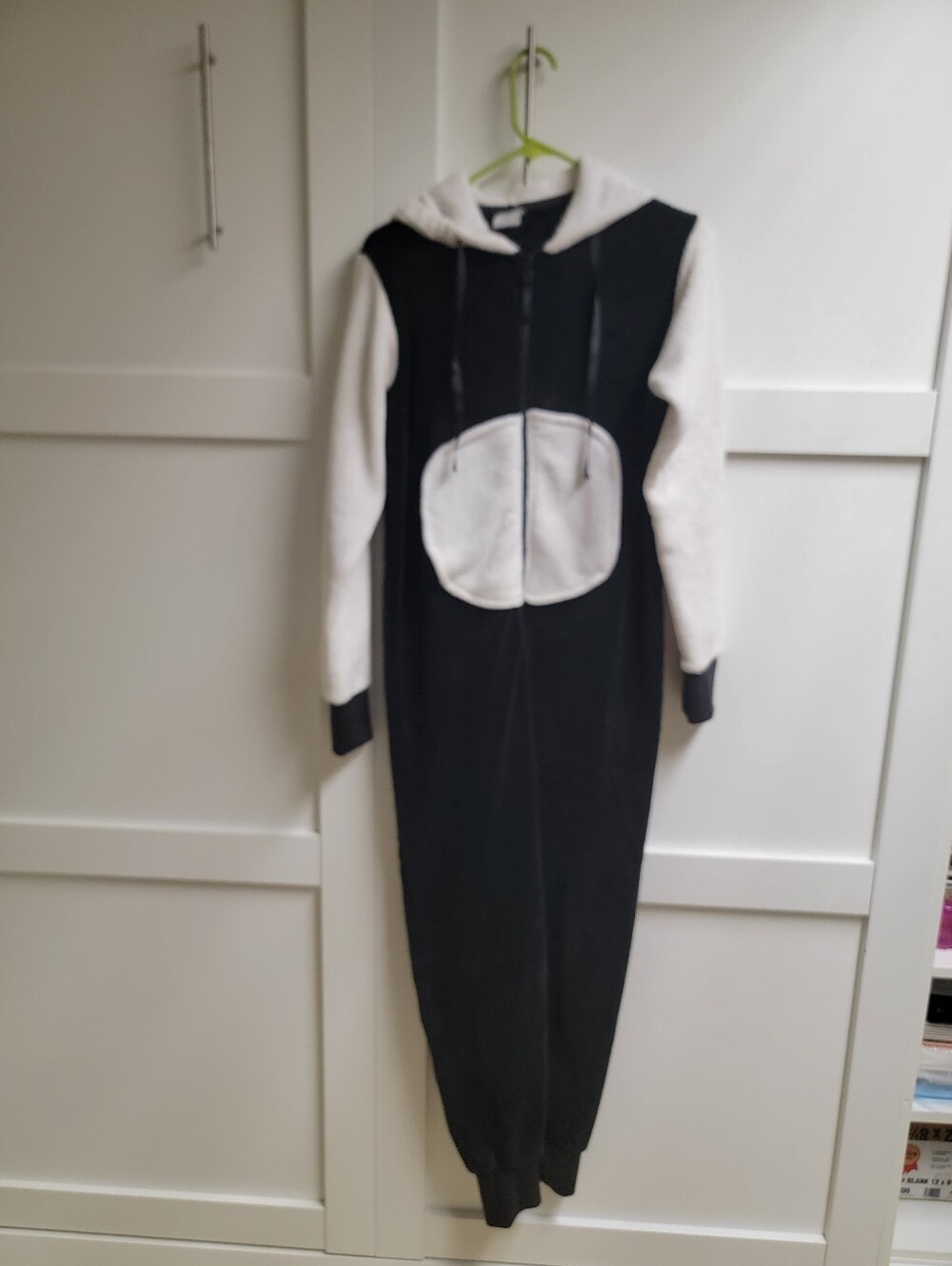 Black and White Hooded Onesie